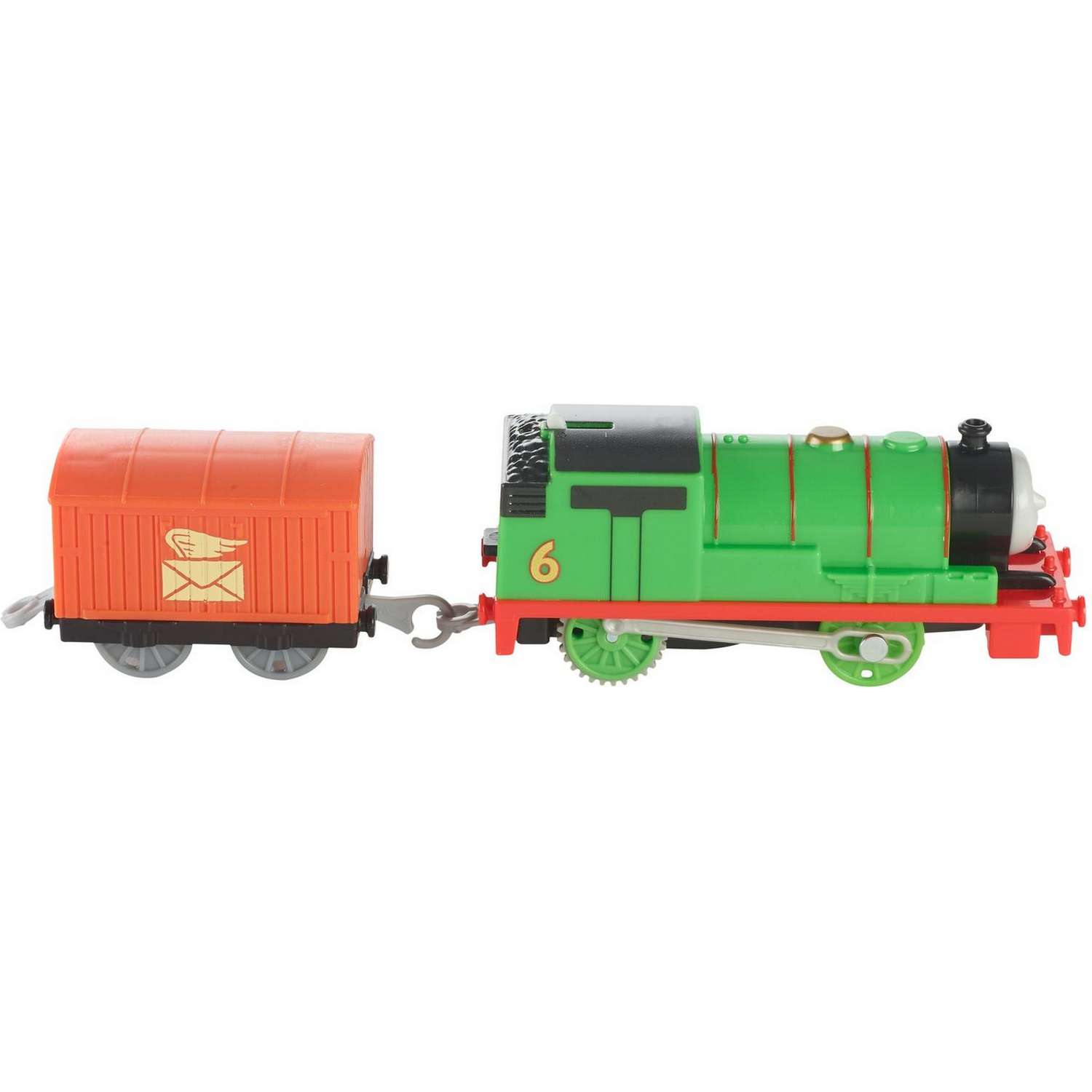 Паровозик Thomas & Friends Железная дорога Герои мультфильмов Перси моторизированный GMK34 - фото 4