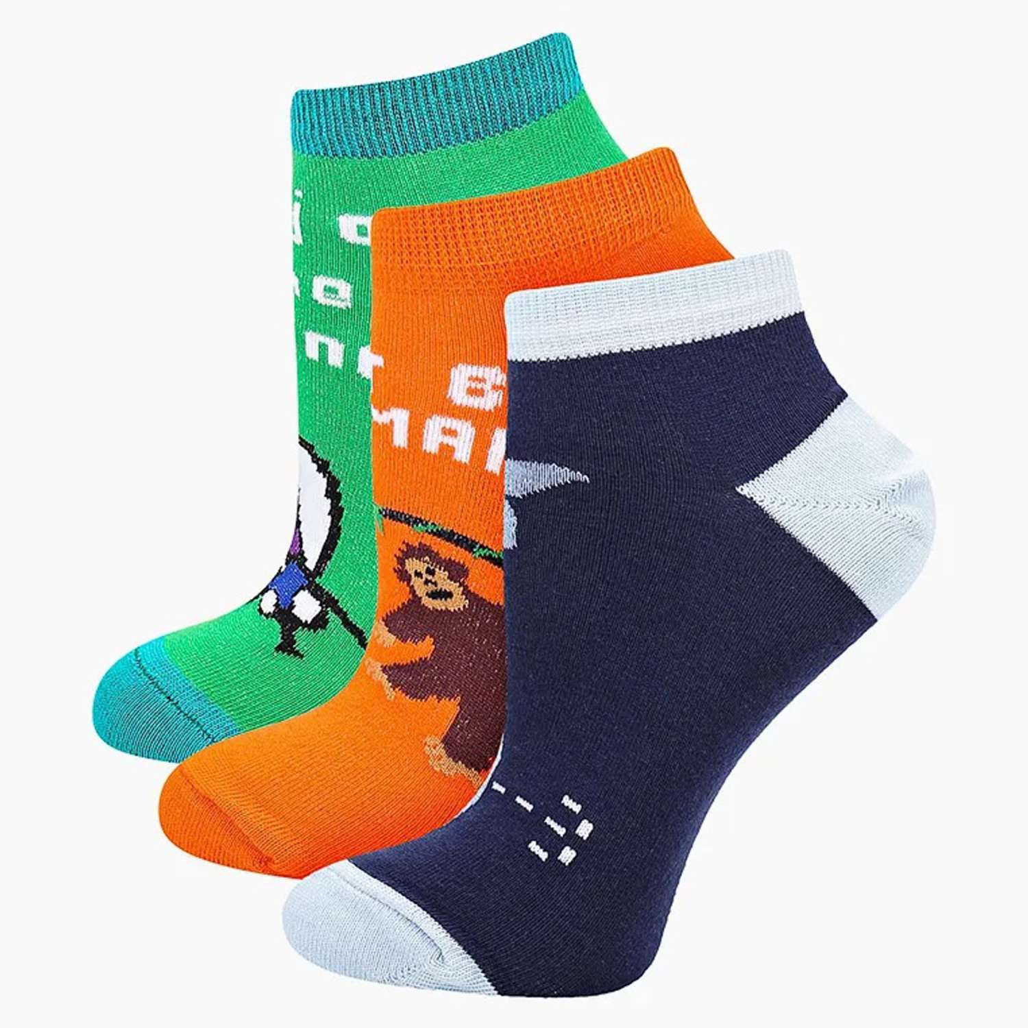 Носки 3 пары Big Bang Socks box3a122/животные - фото 1