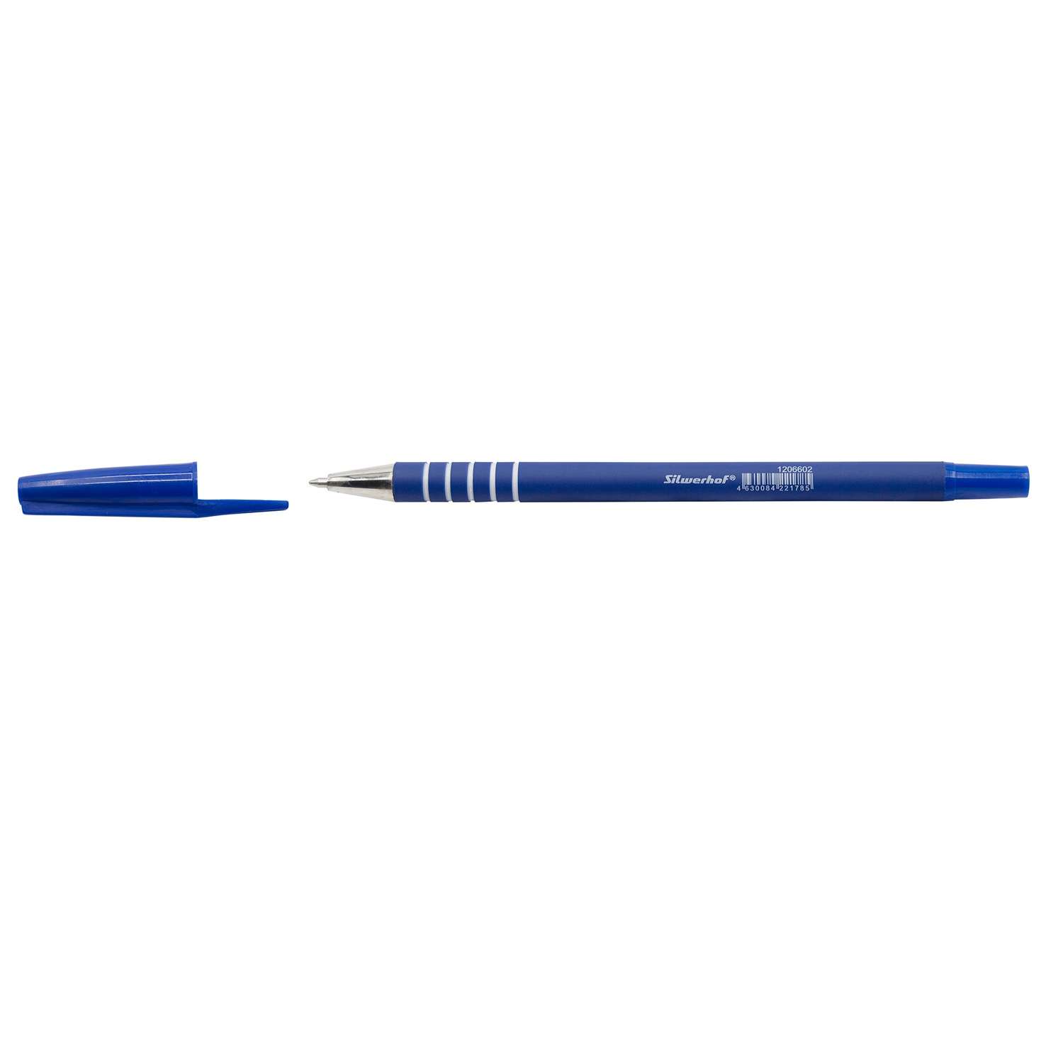 Ручка шариковая Silwerhof Silken 0.7 Синий 1206602 - фото 4