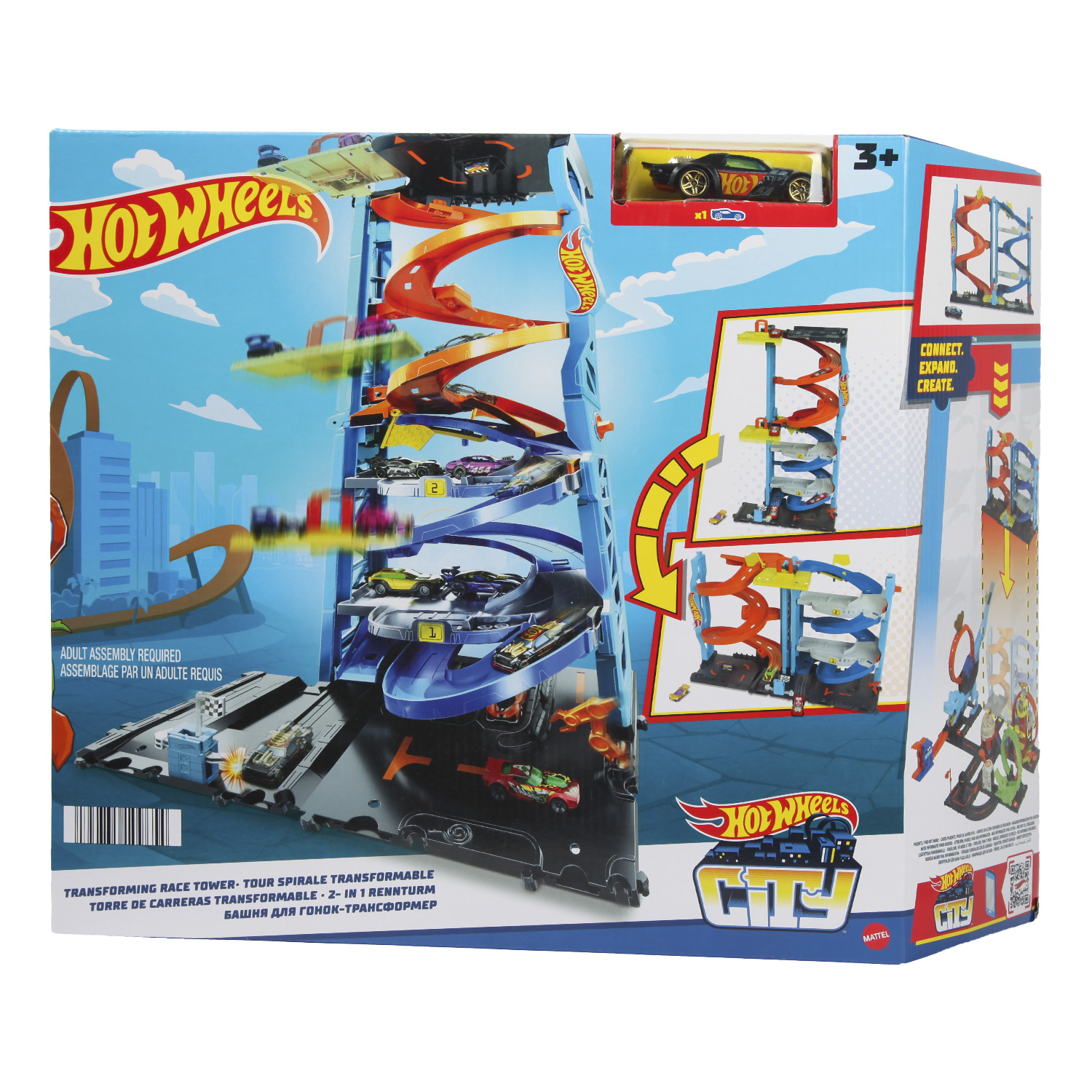 Трек Hot Wheels Трансформирующаяся гоночная башня HKX43 купить по цене 6499  ₽ в интернет-магазине Детский мир