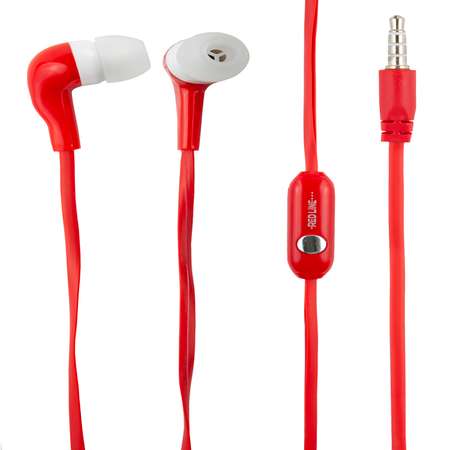 Наушники RedLine проводные Stereo Headset E01 красные