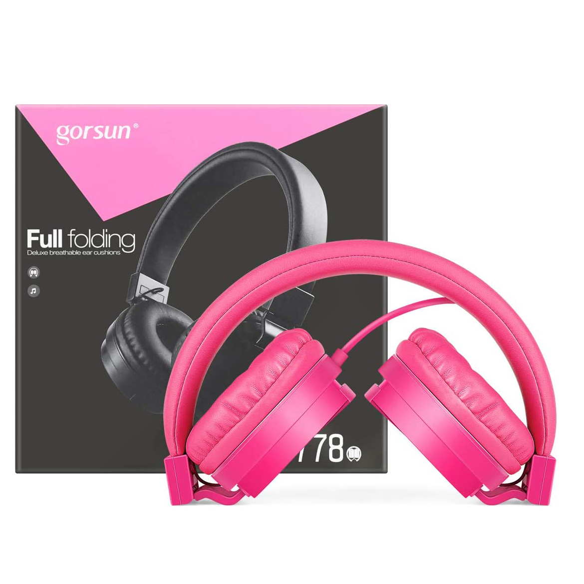 Наушники Детские Gorsun GS-778 pink - фото 9