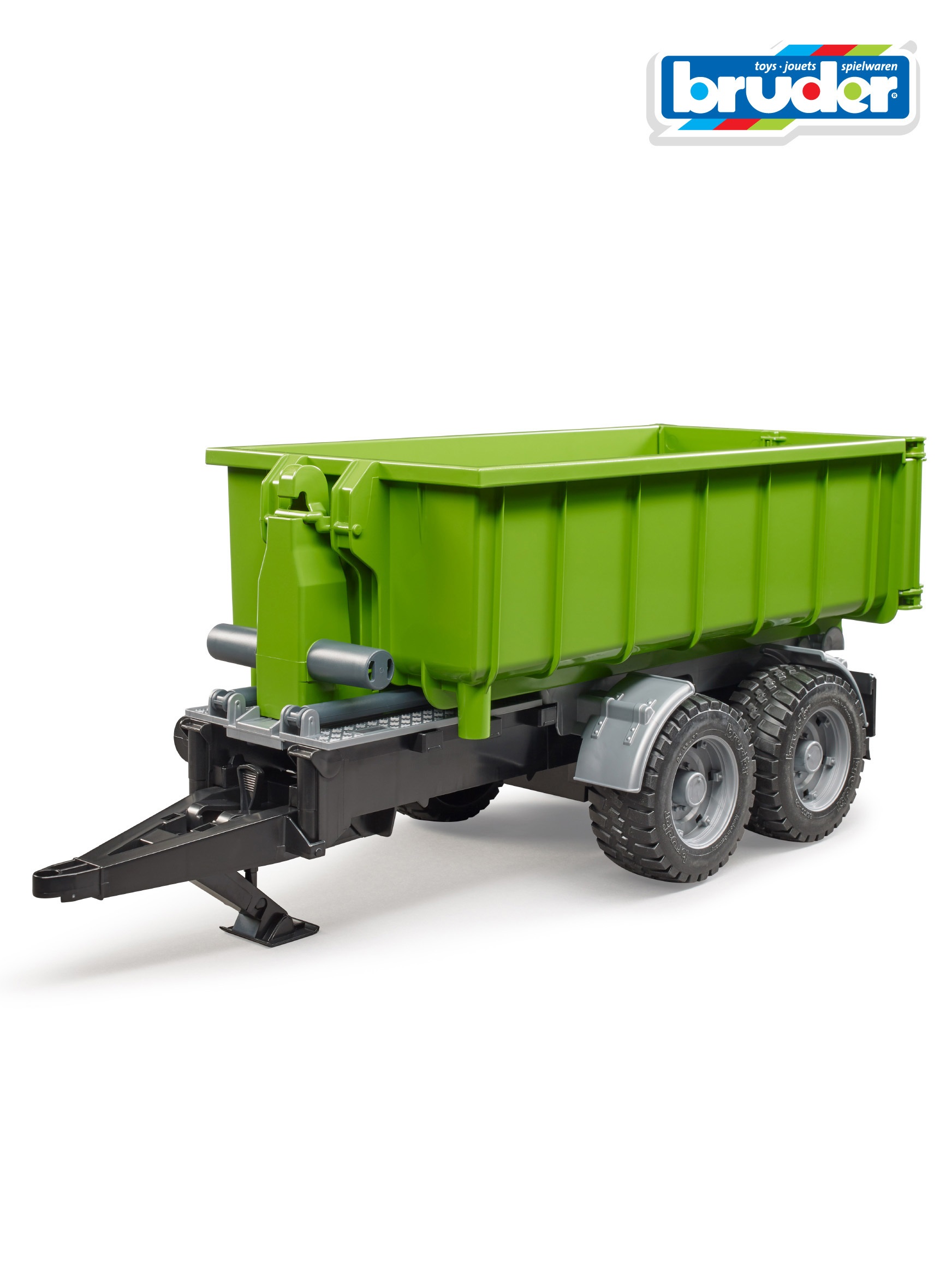 Bruder Trailer with tractor hooklift green (02035)