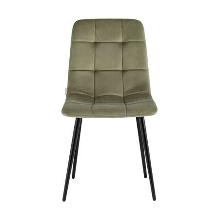 Комплект стульев Stool Group Одди велюр пыльно-оливковый 4 шт