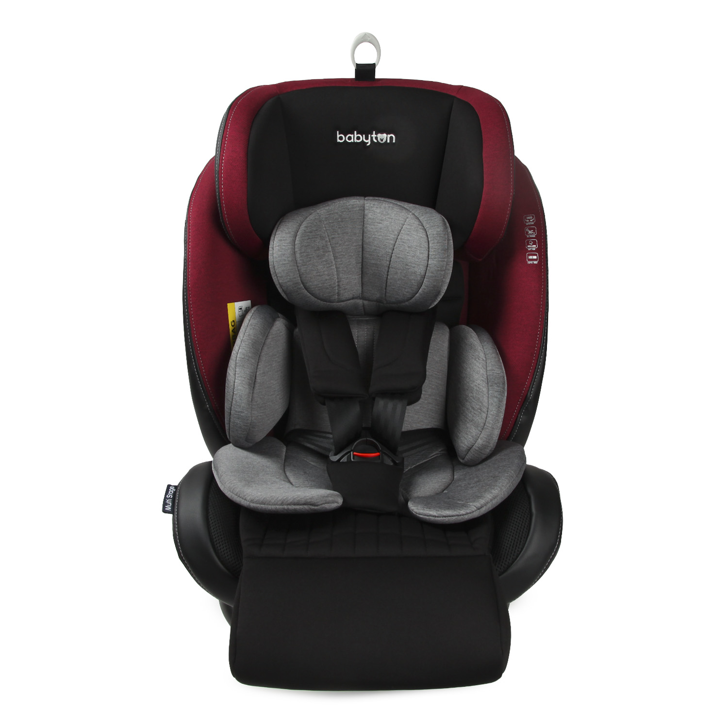 Автокресло Babyton Multi-Stage 0+/1/2/3 Isofix Black-Red - фото 9