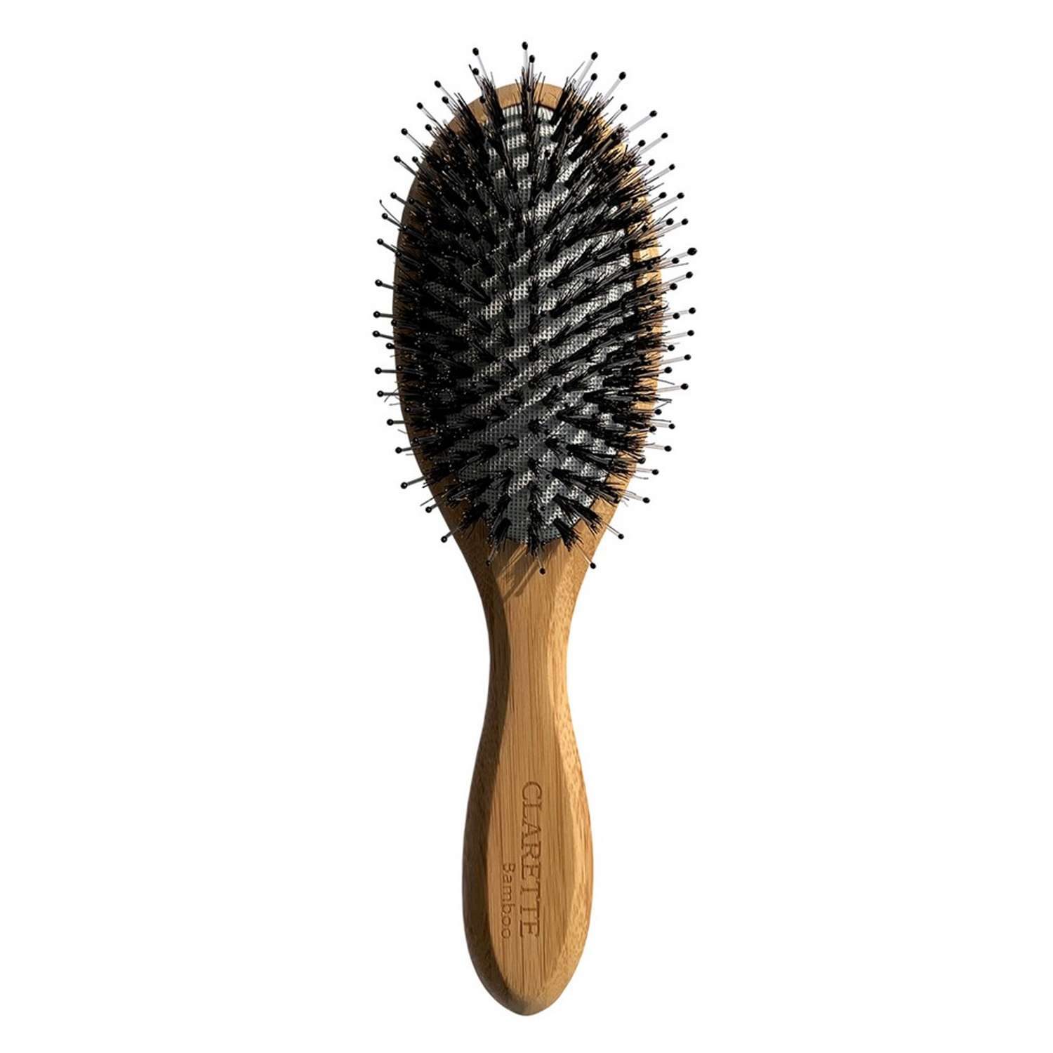 Расческа для волос Clarette бамбуковая с натуральной щетиной - фото 1