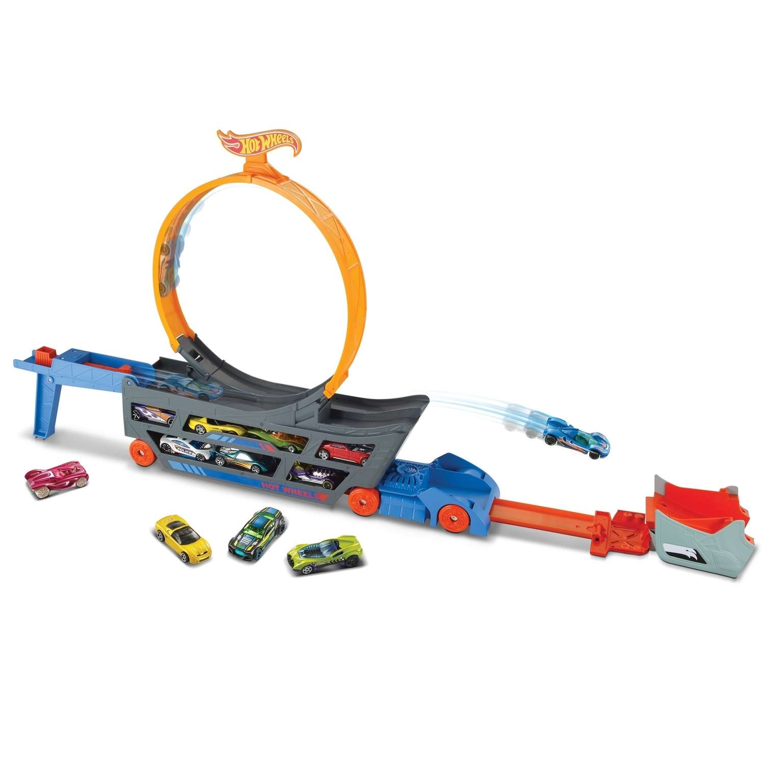 Набор игровой Hot Wheels Stunt and Go Грузовик-пусковая установка GCK38 GCK38 - фото 5