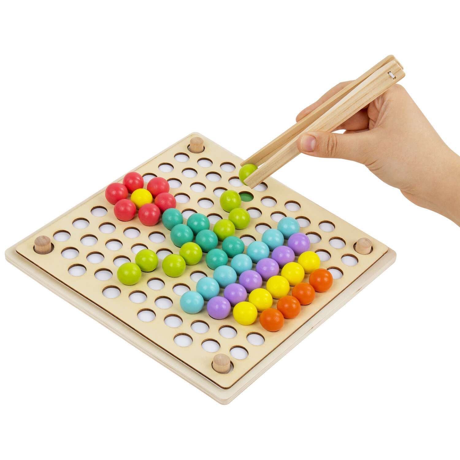 Сортер деревянный Brauberg для малышей мозаика Монтессори развивающие игрушки - фото 5