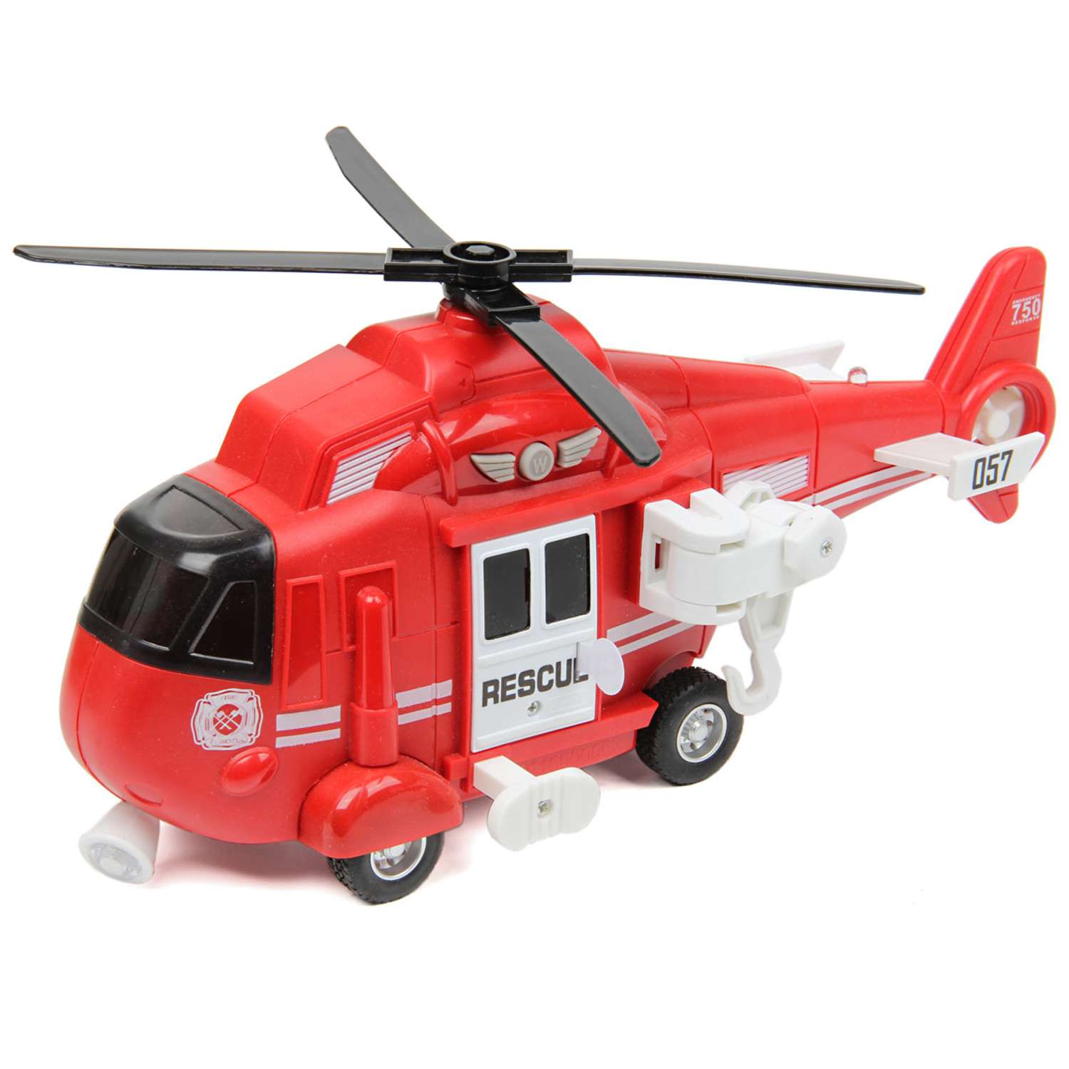 Вертолёт Drift 1:16 спасательный инерционный со звуковыми и световыми эффектами 70802 - фото 1