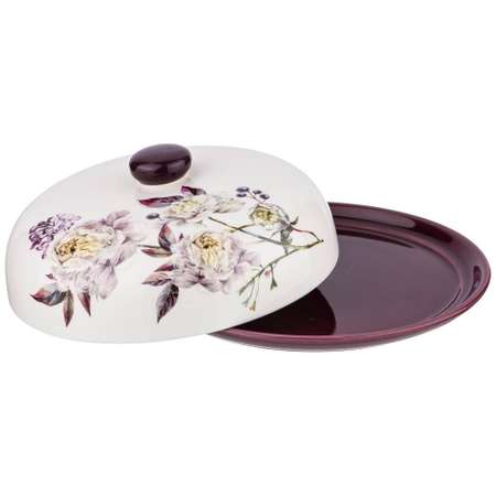 Блюдо Agness для блинов пурпур 23 см керамика 358-1601