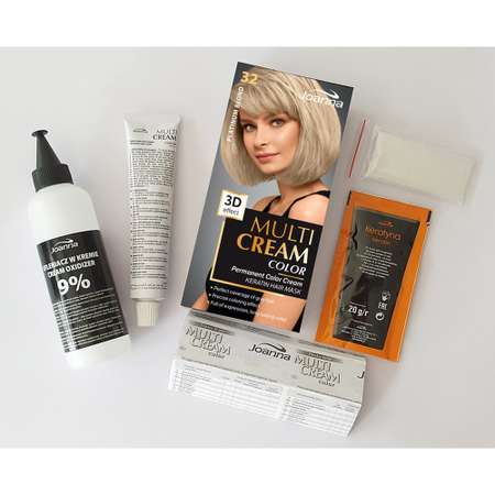 Краска для волос JOANNA Multi cream 3d тон платиновый блонд (тон 32)