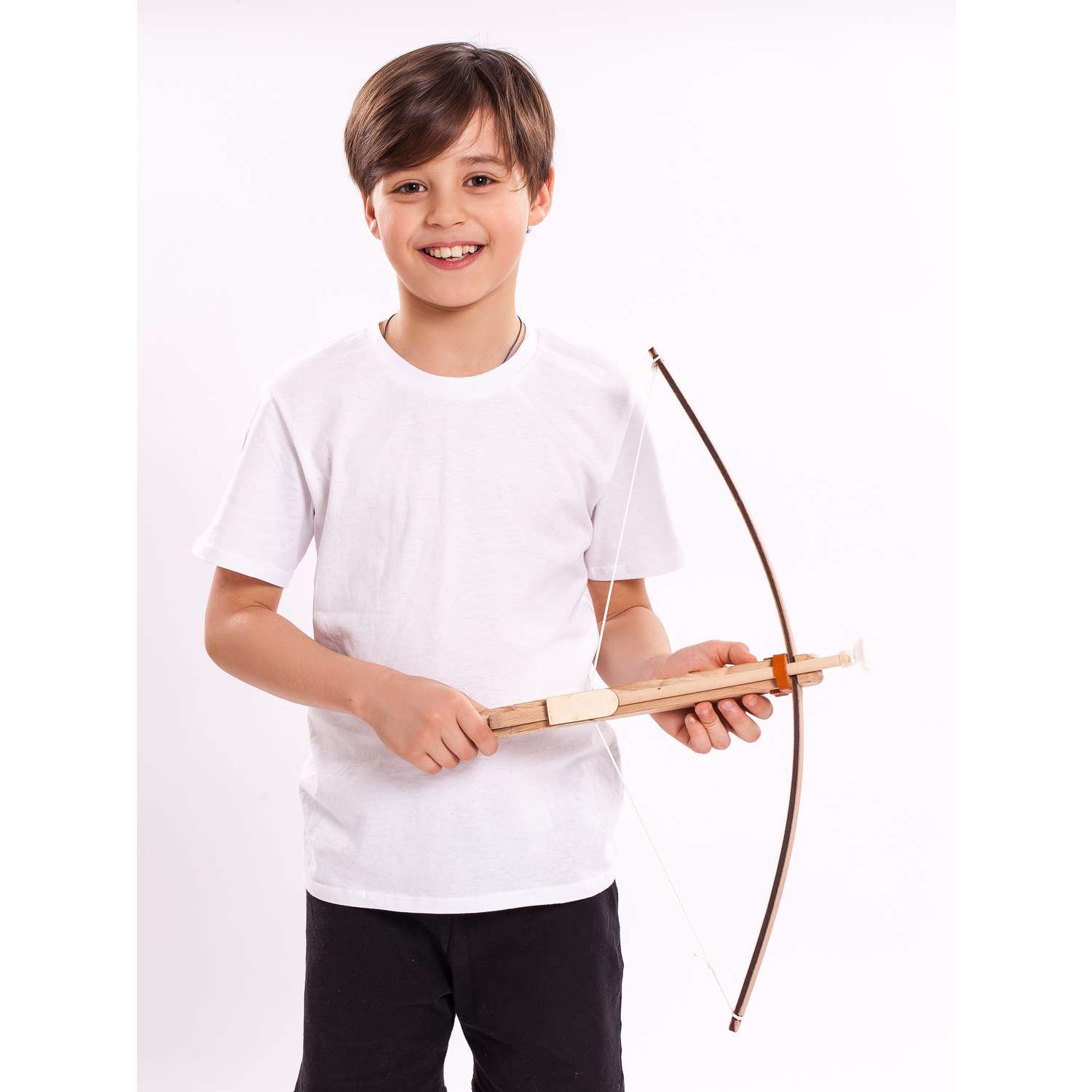 Деревянный арбалет Древо Игр детский с двумя стрелами на присосках - фото 12