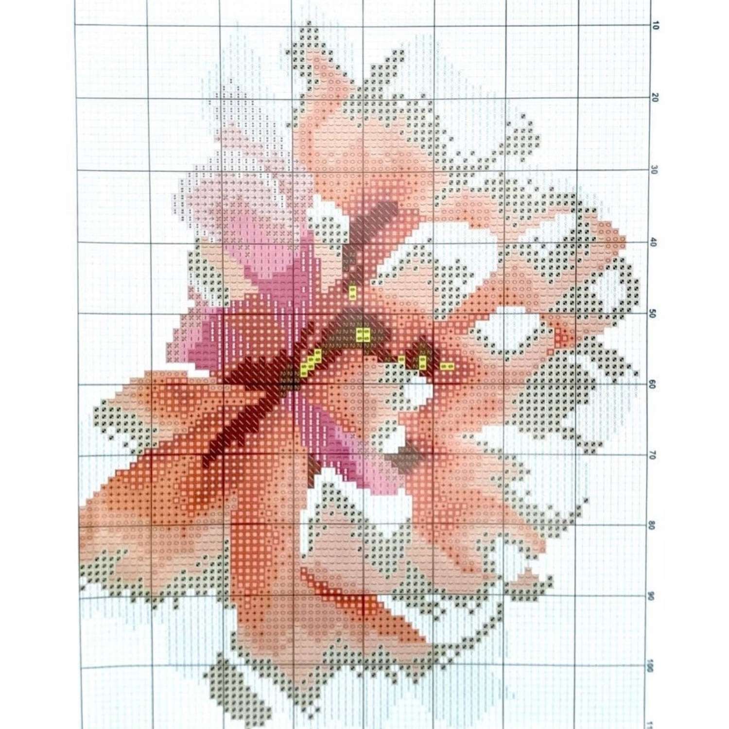 Набор для вышивания крестом Darvish Цветы пионы наволочка - фото 6