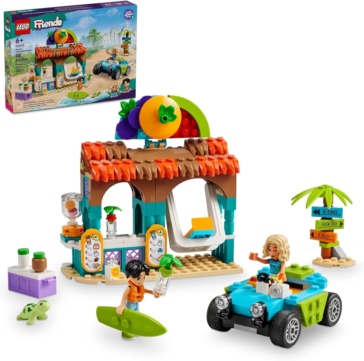 Конструктор LEGO Friends Подставка для пляжного смузи 42625 - фото 1