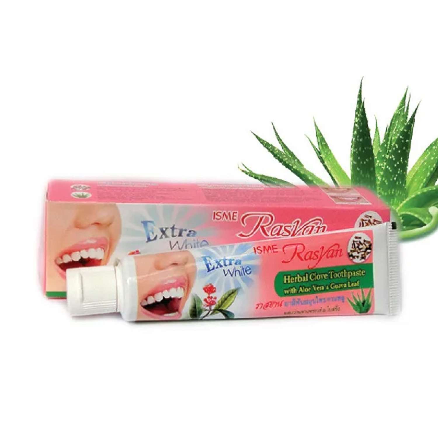 Зубная паста RASYAN тайская травяная Herbal Clove Toothpaste с гвоздикой алоэ и гуавой - фото 6