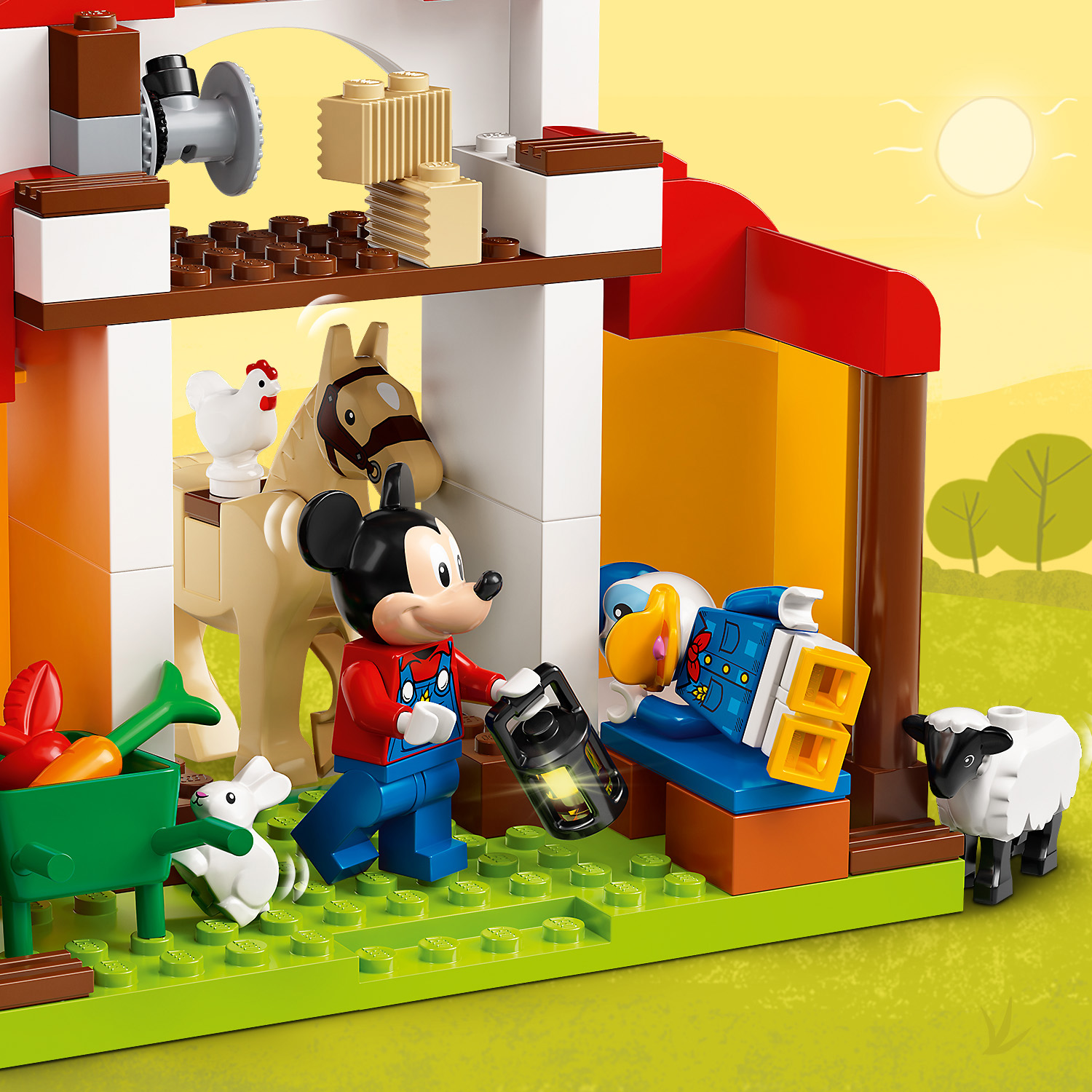 Конструктор LEGO Mickey and Friends Ферма Микки и Дональда блочный - фото 9