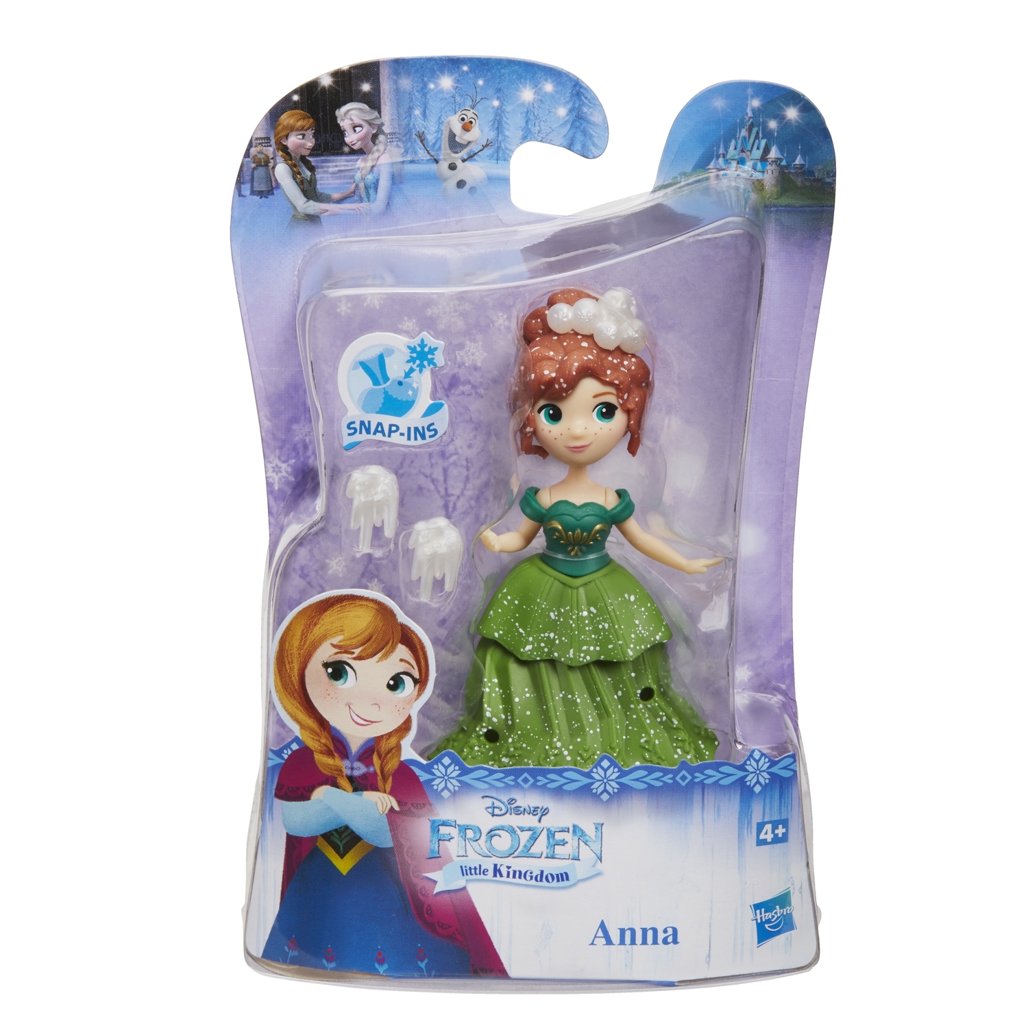 Кукла мини Disney Frozen Холодное Сердце Анна в платье Холодное торжество C1096EU4 - фото 2