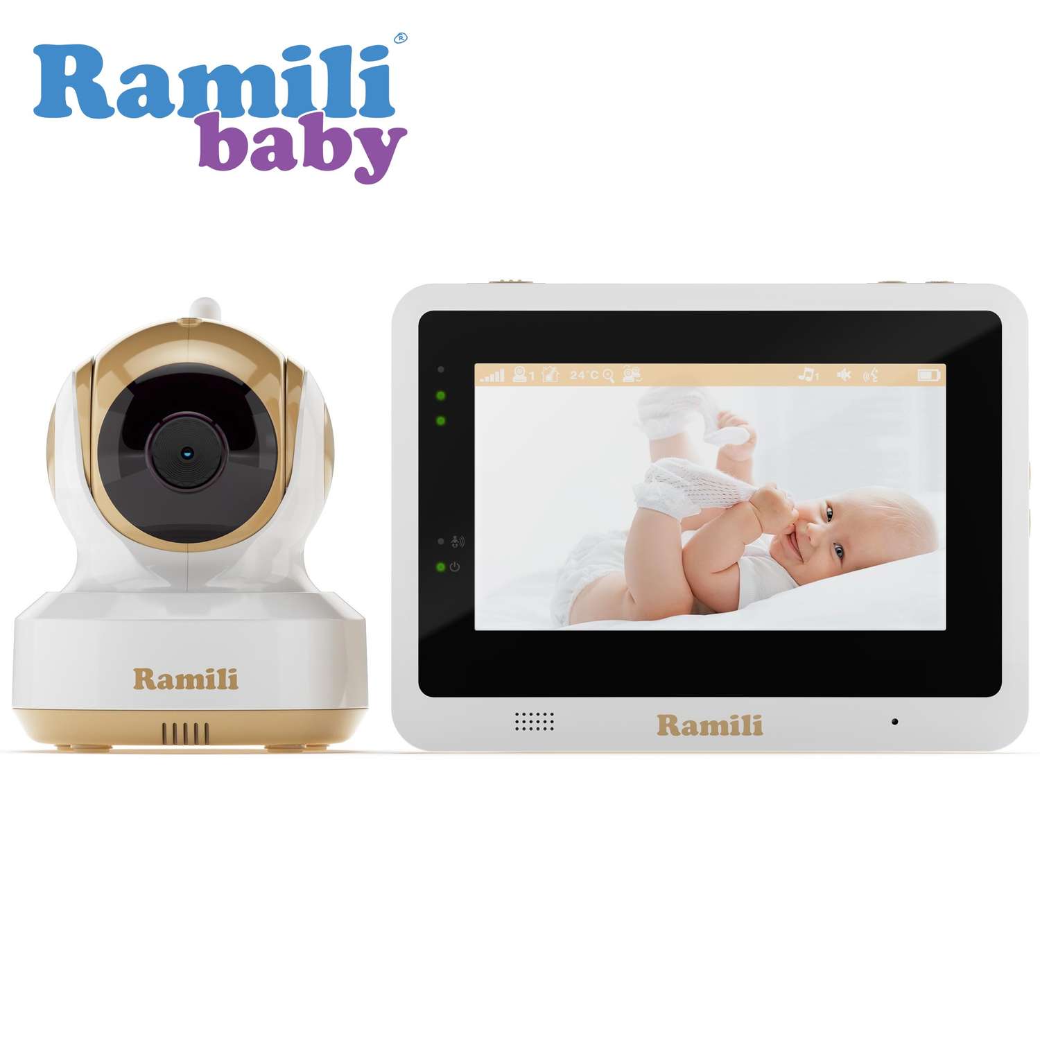 Видеоняня Ramili Baby RV1500 / прямая связь и через WiFI с любой точки мира - фото 1