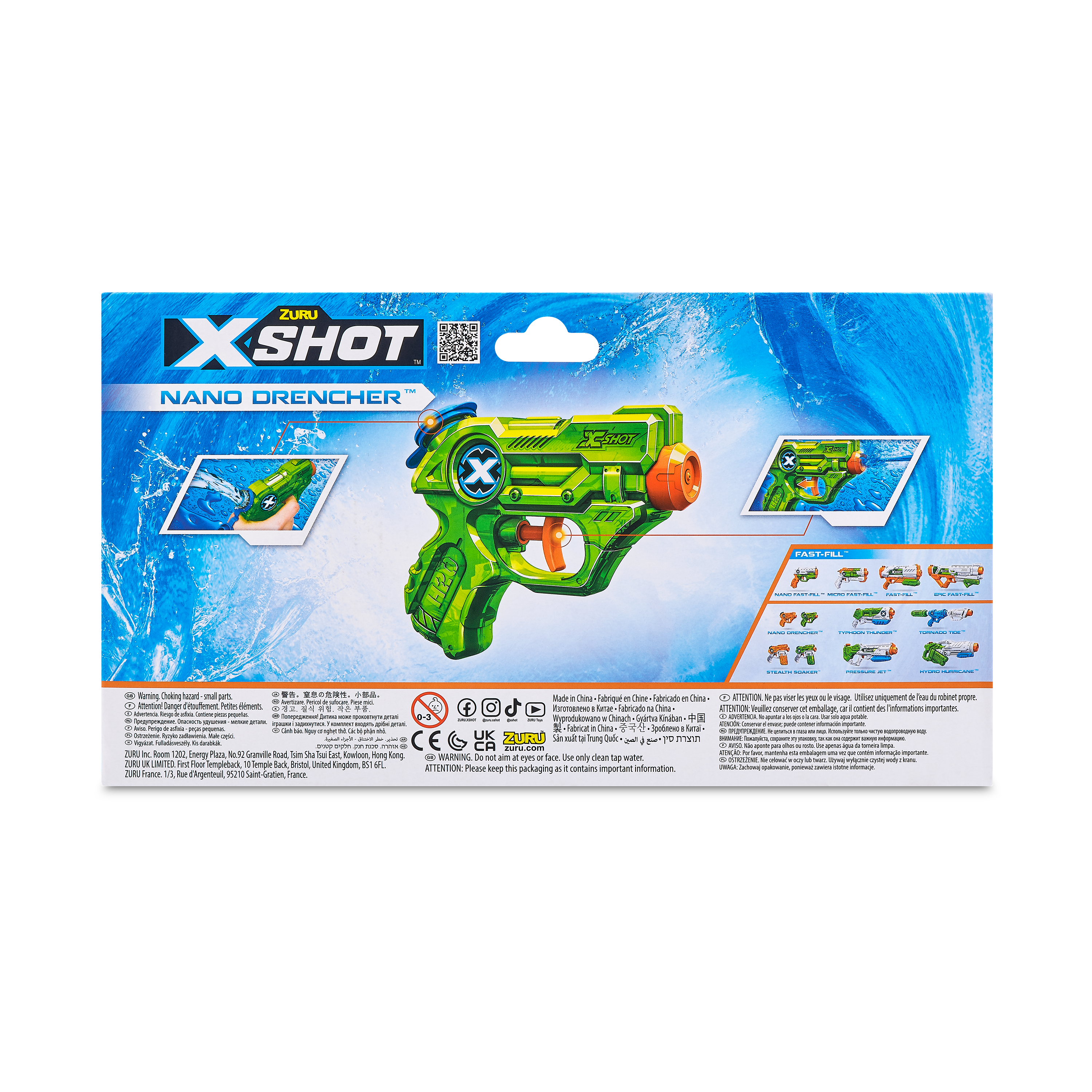 Бластер водный Zuru X-SHOT  Water Nano Drencher 2 штуки в наборе - фото 12