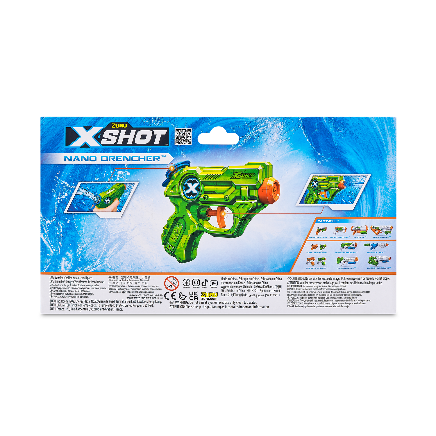 Бластер водный Zuru X-SHOT  Water Nano Drencher 2 штуки в наборе - фото 12