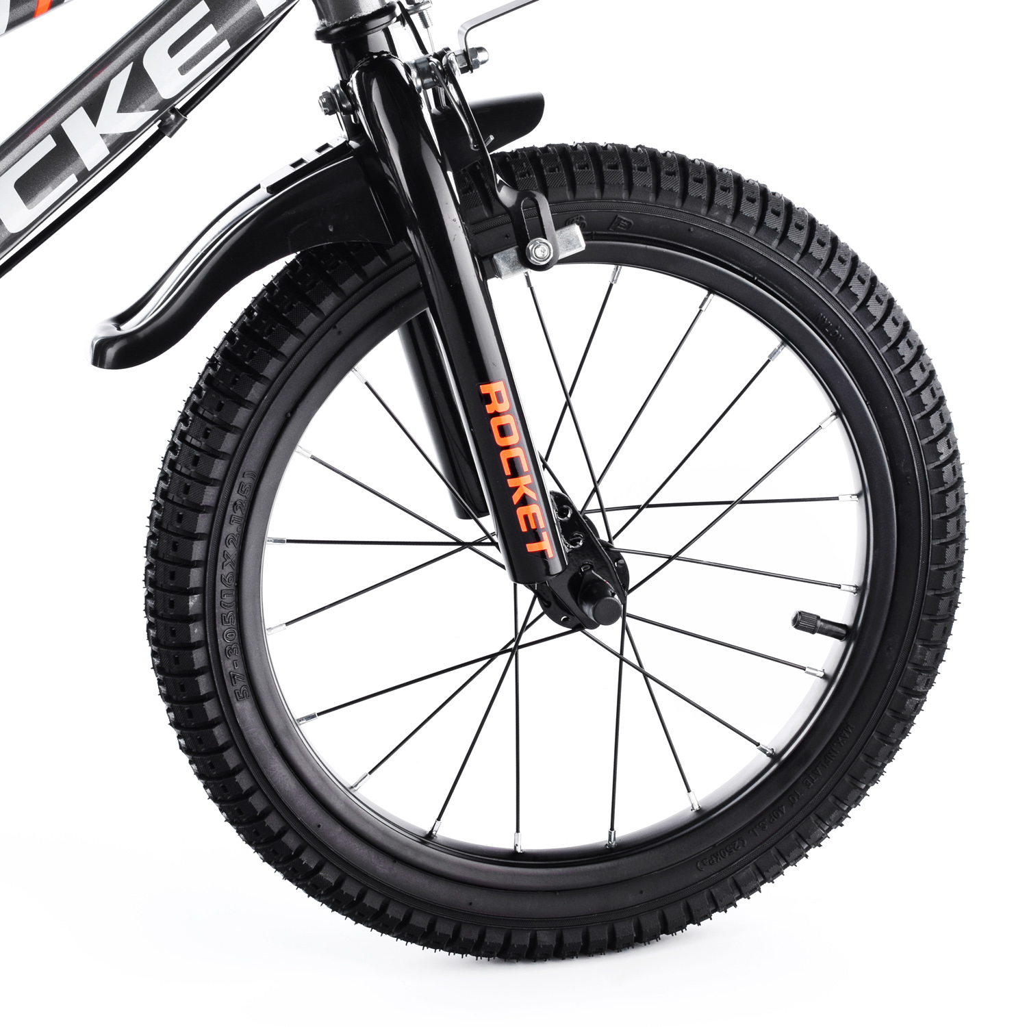Велосипед детский 2-х колесный ROCKET 16 дюймов модель 2023 года R0106 оранжевый - фото 3