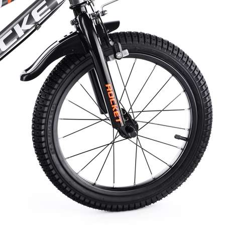 Велосипед детский 2-х колесный ROCKET 16 дюймов модель 2023 года R0106 оранжевый