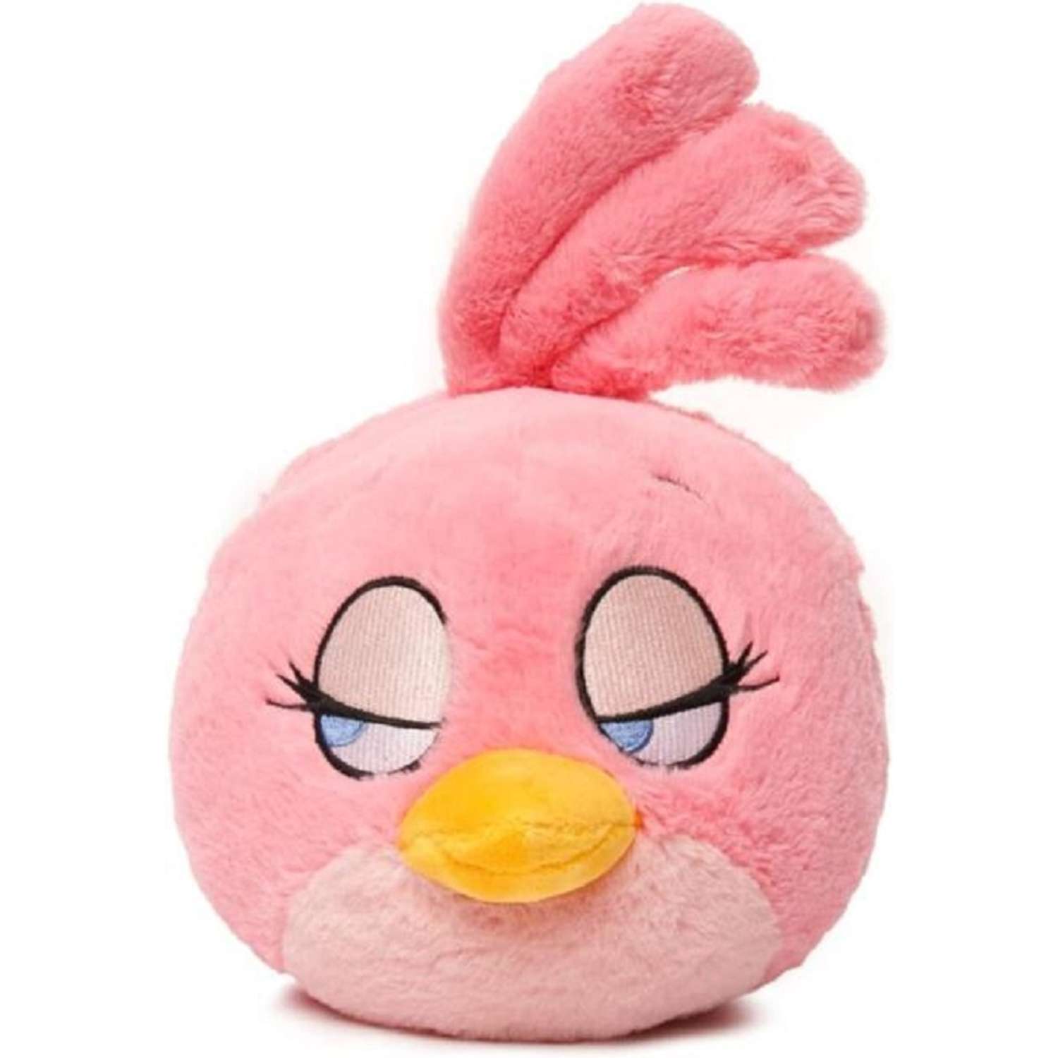 Мягкая игрушка CASTLELADY ANGRY BIRDS Стелла со звуком розовая 12 см - фото 1