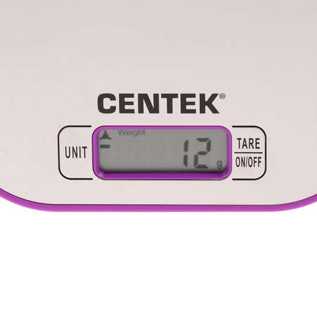 Весы кухонные Luazon Home CT-2461 электронные до 5 кг серебристо-фиолетовые