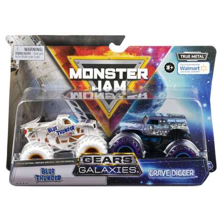 Набор машинок Monster Jam 1:64 Космос Grave Digger V Blue Thundr 2шт 6063709/20132684