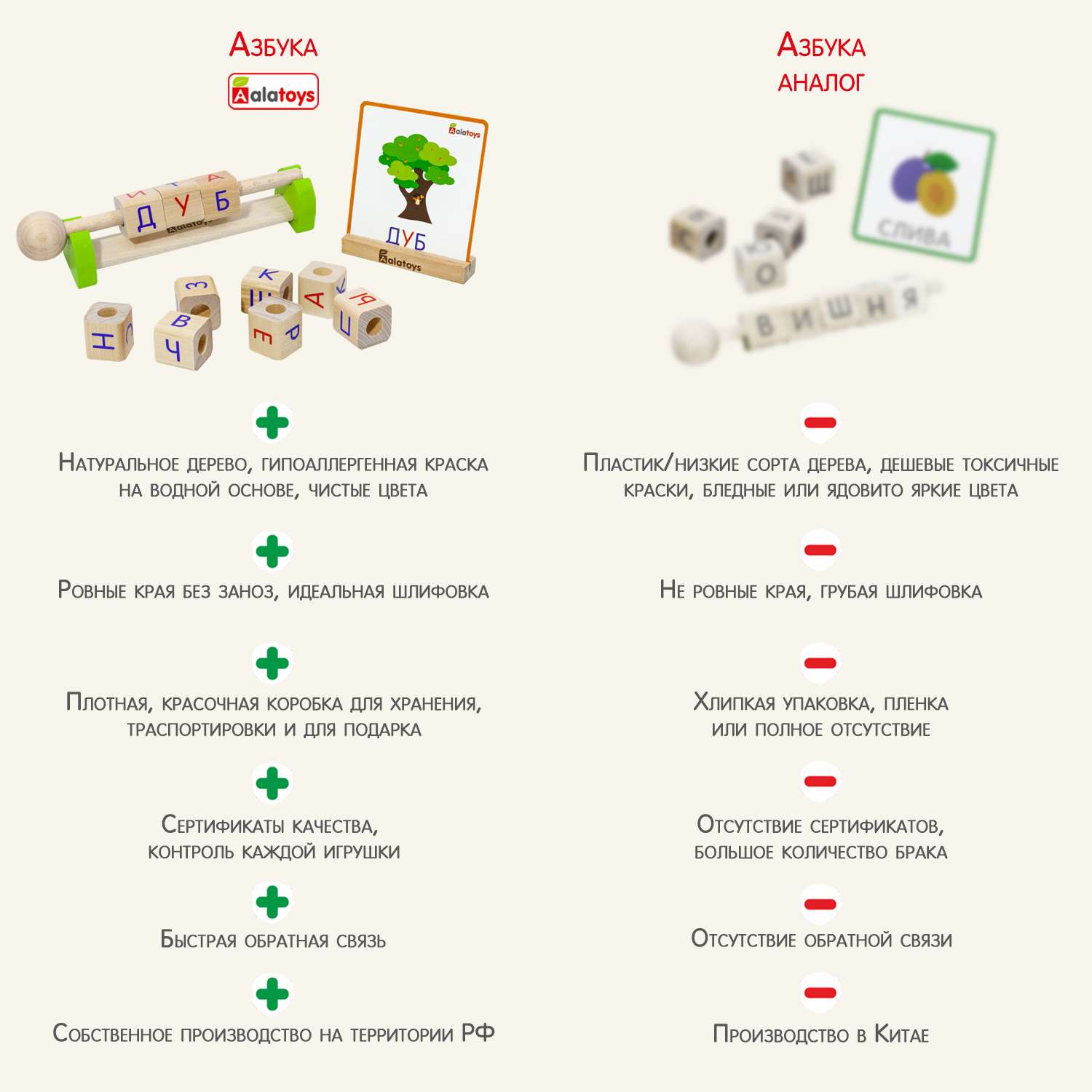 Интерактивная азбука Alatoys Сложи слово 10 кубиков - фото 7