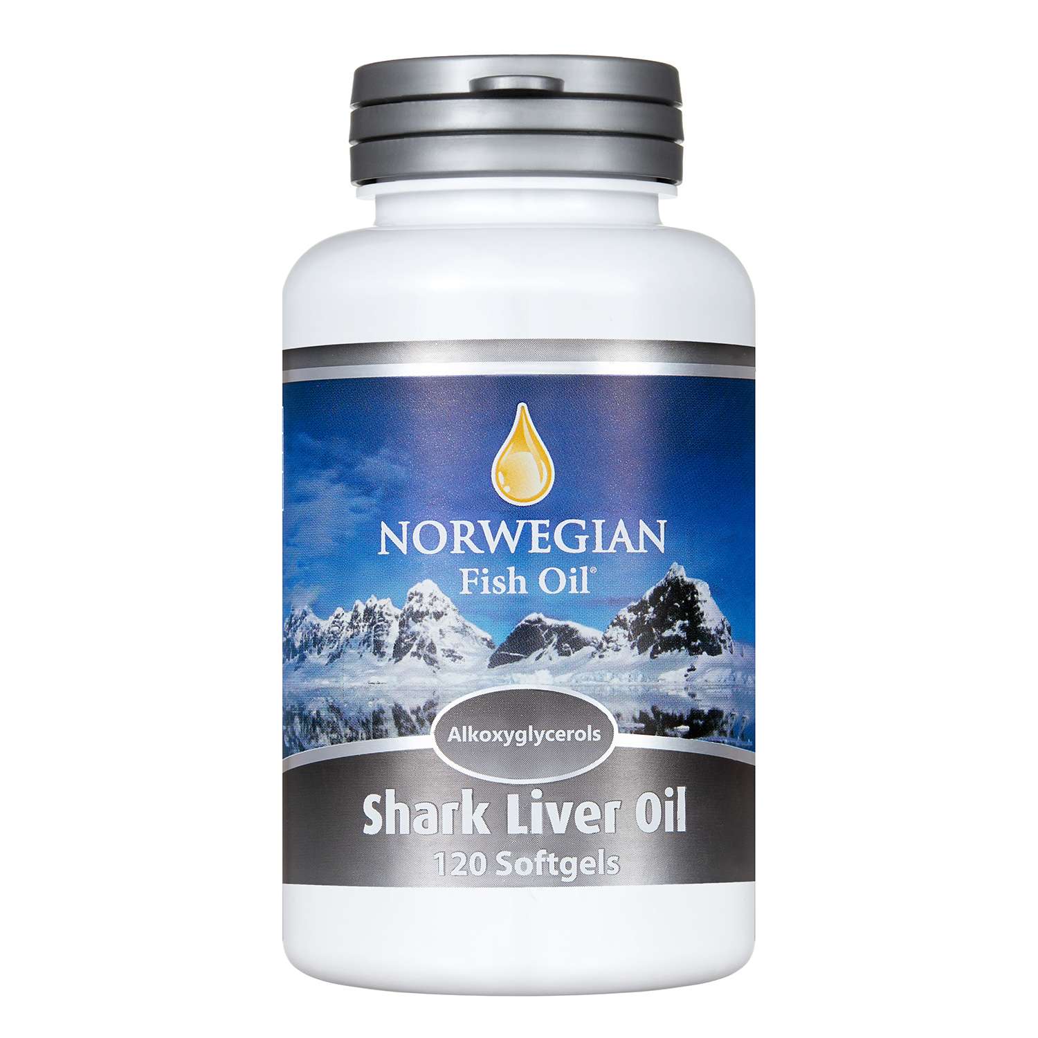 Омега 3 Norwegian fish oil Жир печени акулы 120капсул - фото 1