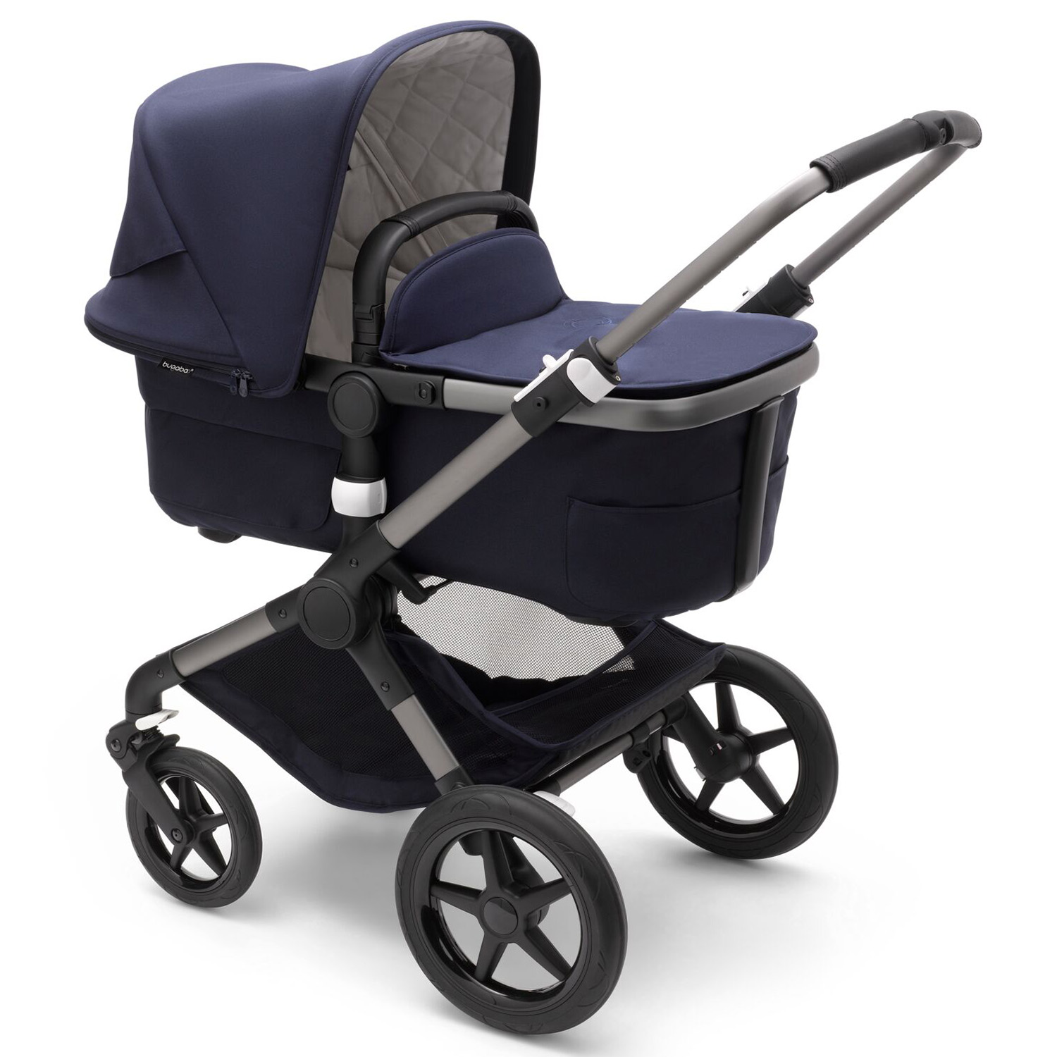 Коляска Bugaboo Fox3 Classic Complete Graphite-Dark Navy 2306010031 - фото 1