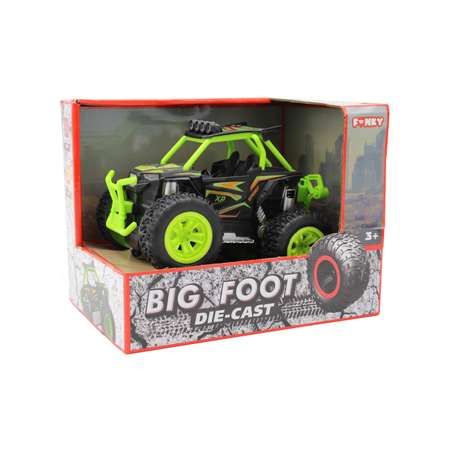 Машинка Funky Toys багги инерционный механизм рессоры свет звук зеленый FT61061-МП