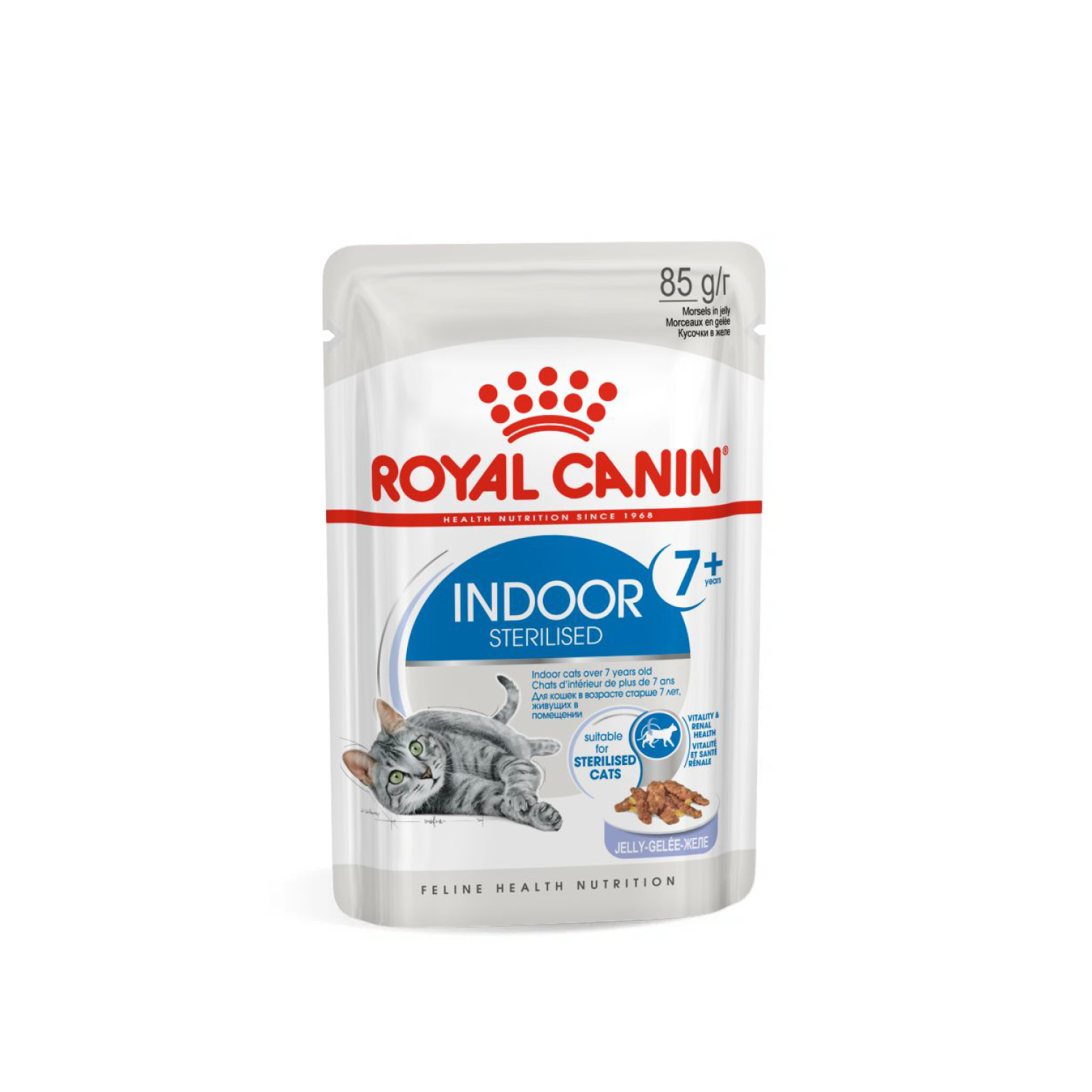 Корм для кошек ROYAL CANIN Indoor 85г для пожилых стерилизованных кошек 7+ желе пауч - фото 11