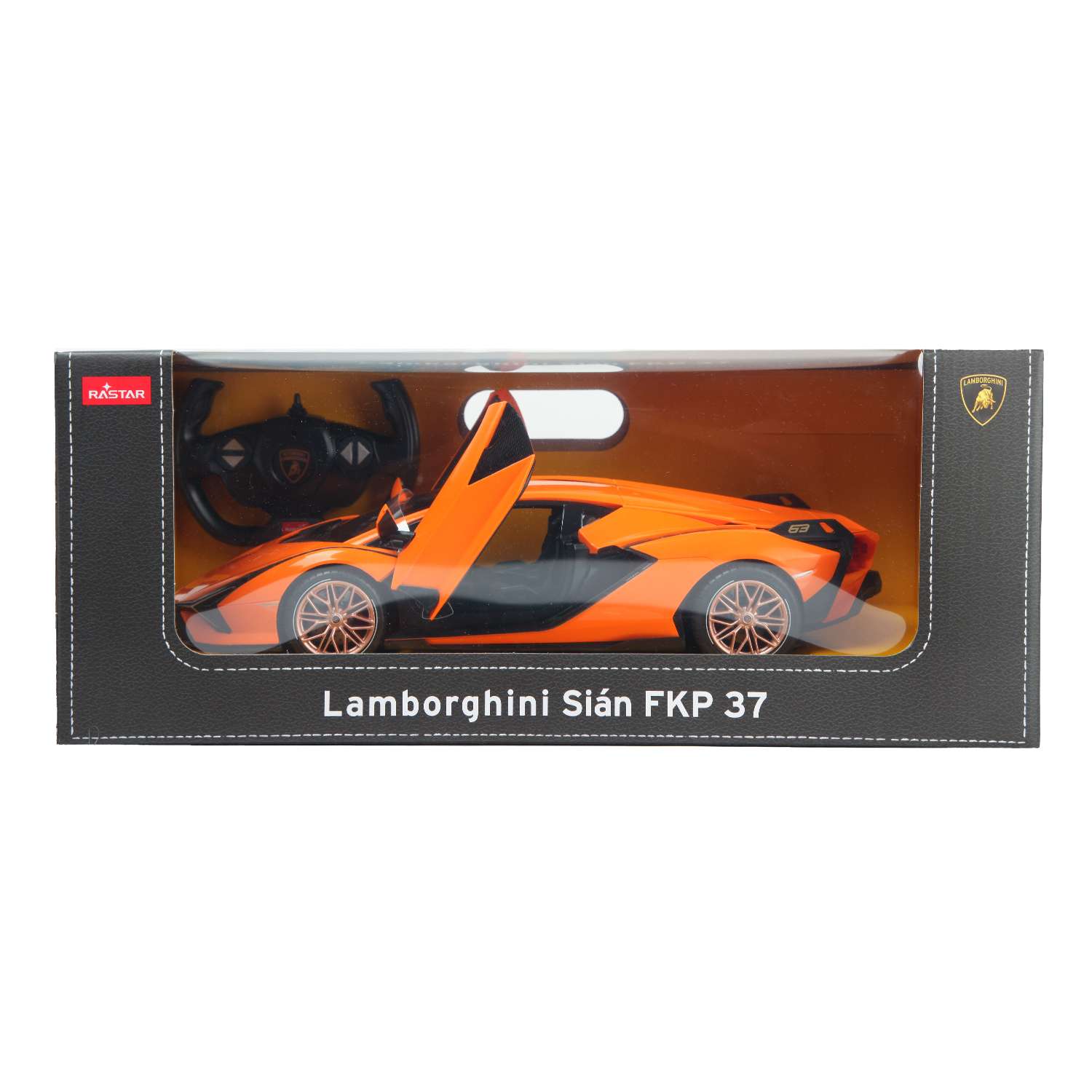 Машина Rastar РУ 1:14 Lamborghini Sian Оранжевая 97700 - фото 2
