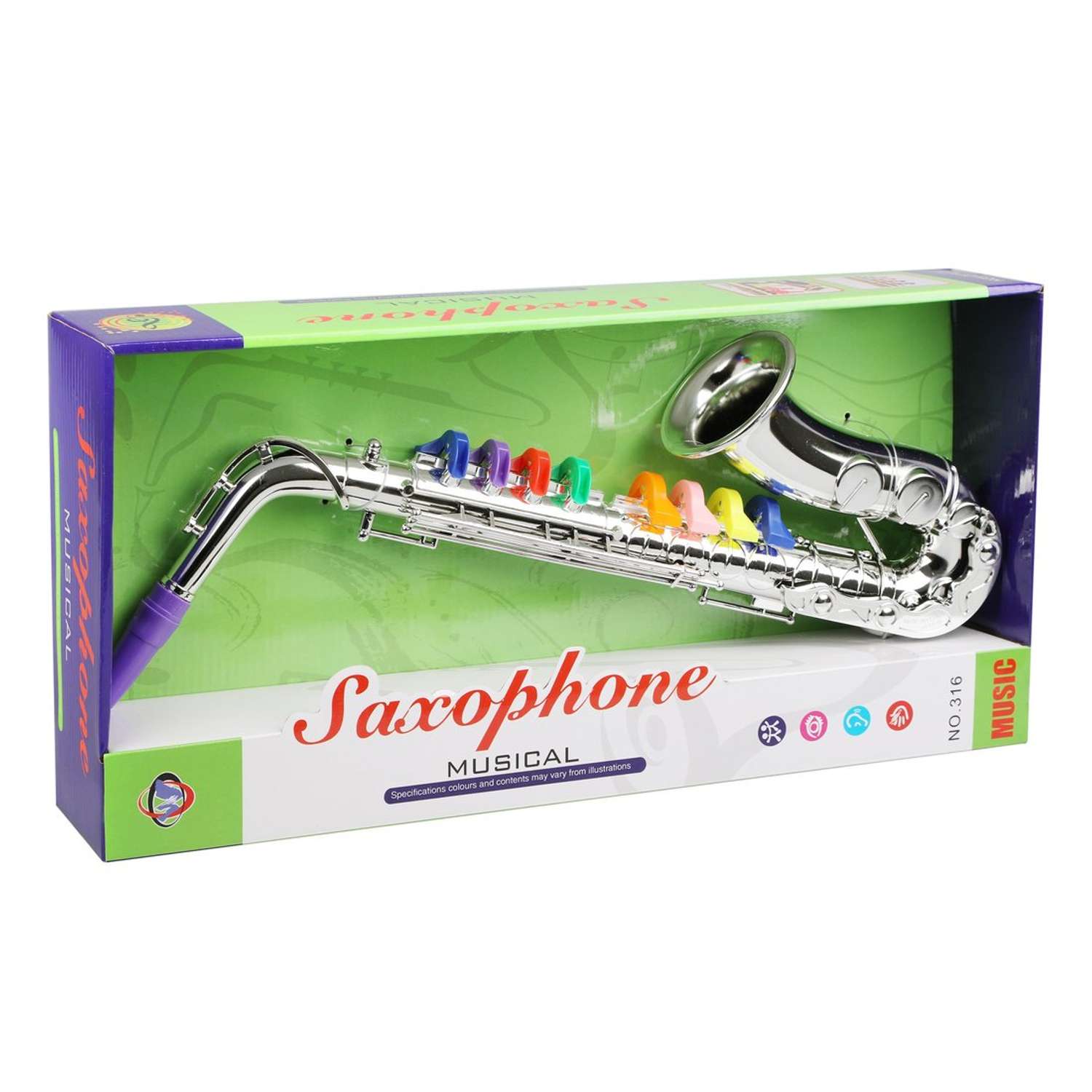 Саксофон детский Наша Игрушка развивающий музыкальный инструмент - фото 3