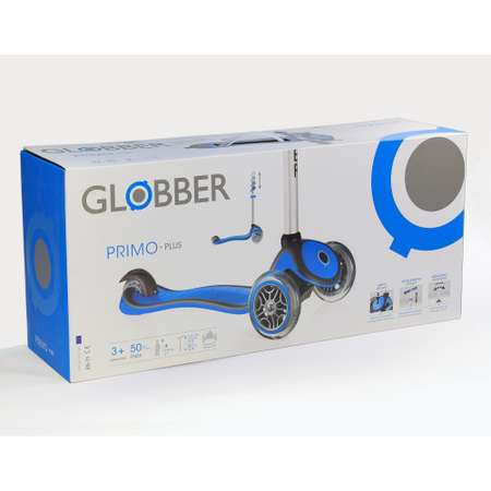 Самокат Globber Primo Plus Голубой