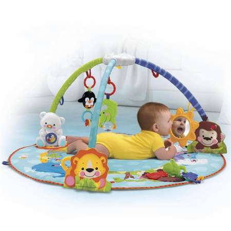 Музыкальный коврик BabyGo с игрушками-подвесками