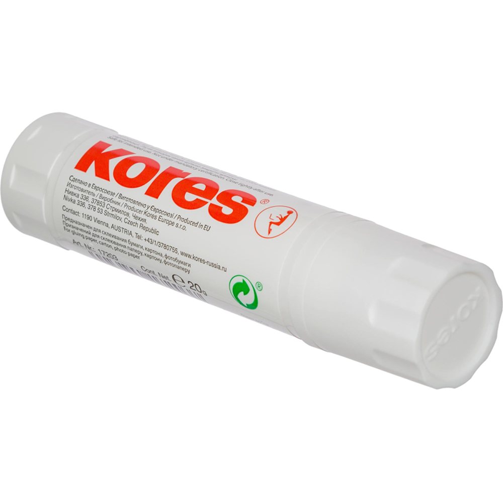 Клей-карандаш Kores 20г paper Stick 3 штуки - фото 3