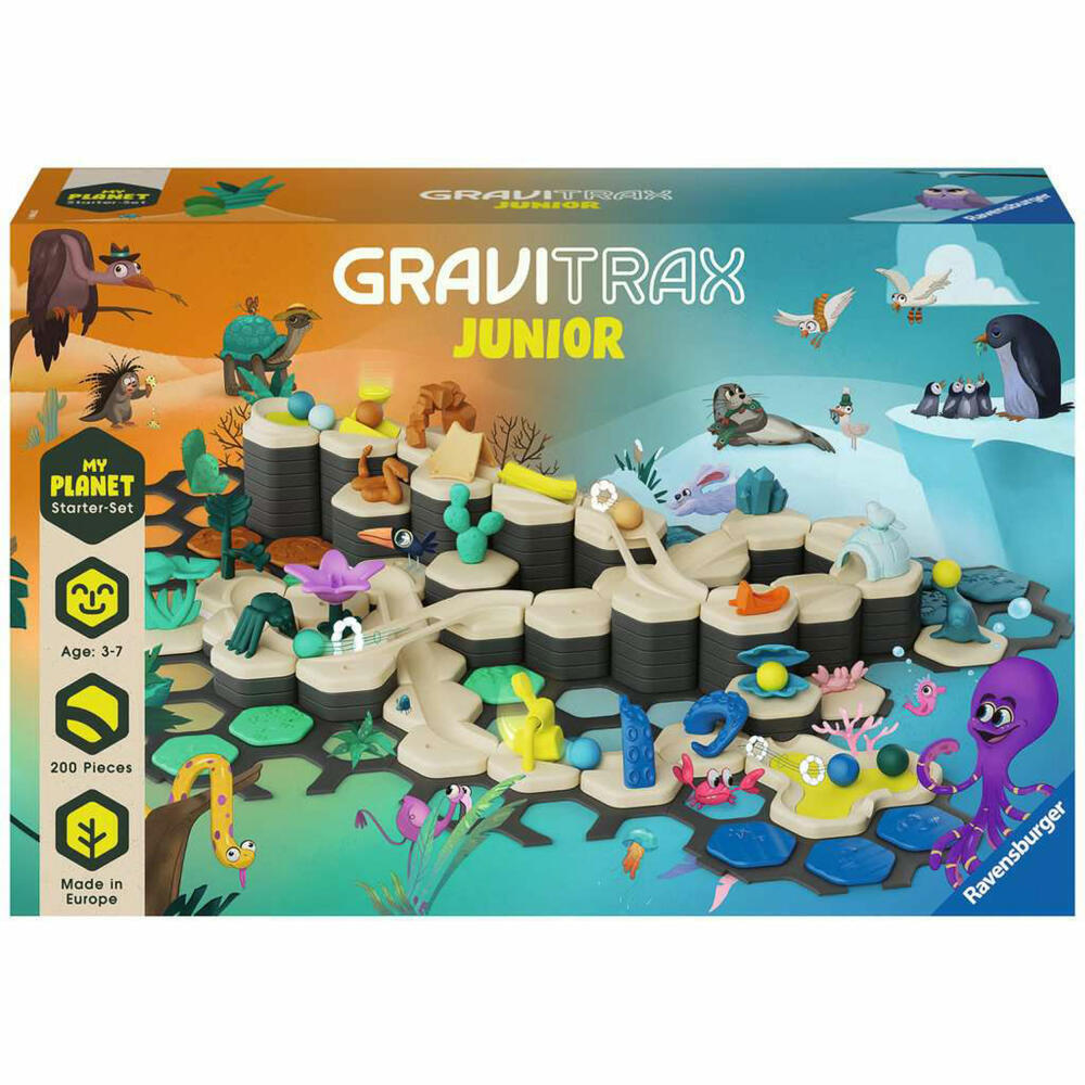 Конструктор Ravensburger GraviTrax Junior стартовый набор XXL планета - фото 1