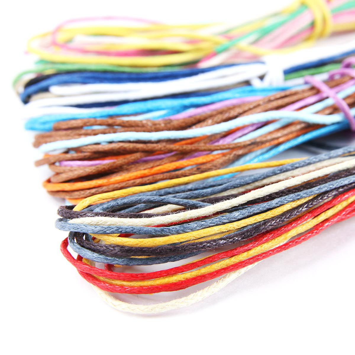Шнур Astra Craft вощеный прочный для декорирования и рукоделия 1 мм 1 м 20 шт разноцветный - фото 2