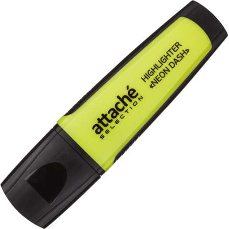 Маркер текстовыделитель Attache Selection Neon Dash 1-5мм желтый 15 шт