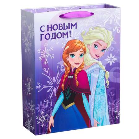 Пакет подарочный Disney ламинат вертикальный С Новым годом Холодное сердце Disney