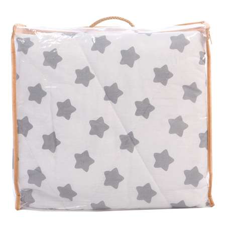 Одеяло Спаленка-kids детское Baby 110*140 серые звезды