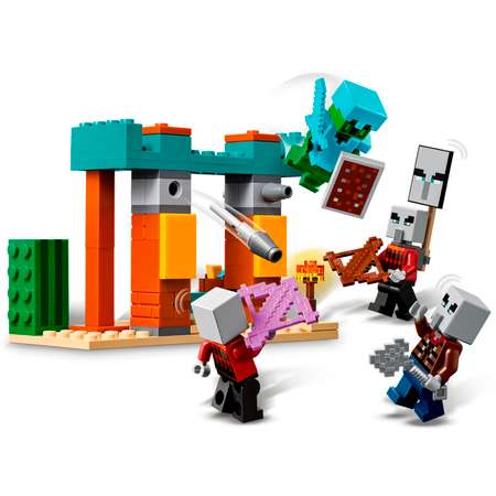 Конструктор детский LEGO Minecraft Пустынный патруль Илладжеров