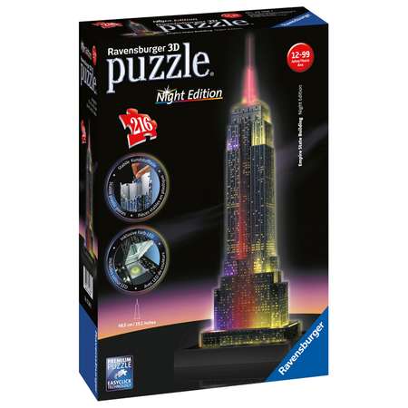 Пазл 3D Ravensburger Ночной Эмпайр Стейт Билдинг 216элементов 12566