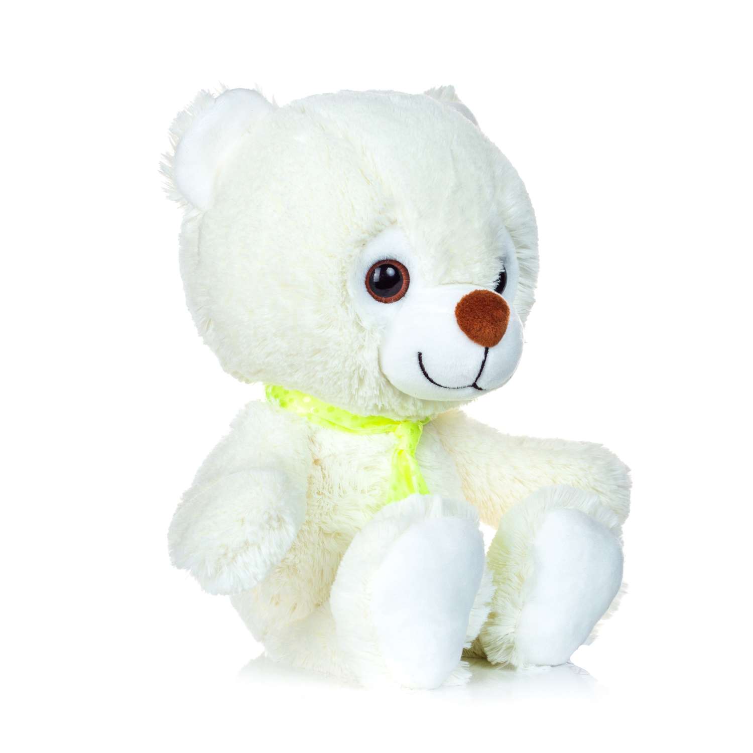Мягкая игрушка МАЛЬВИНА Медведь Малыш белый / 36 см - фото 1