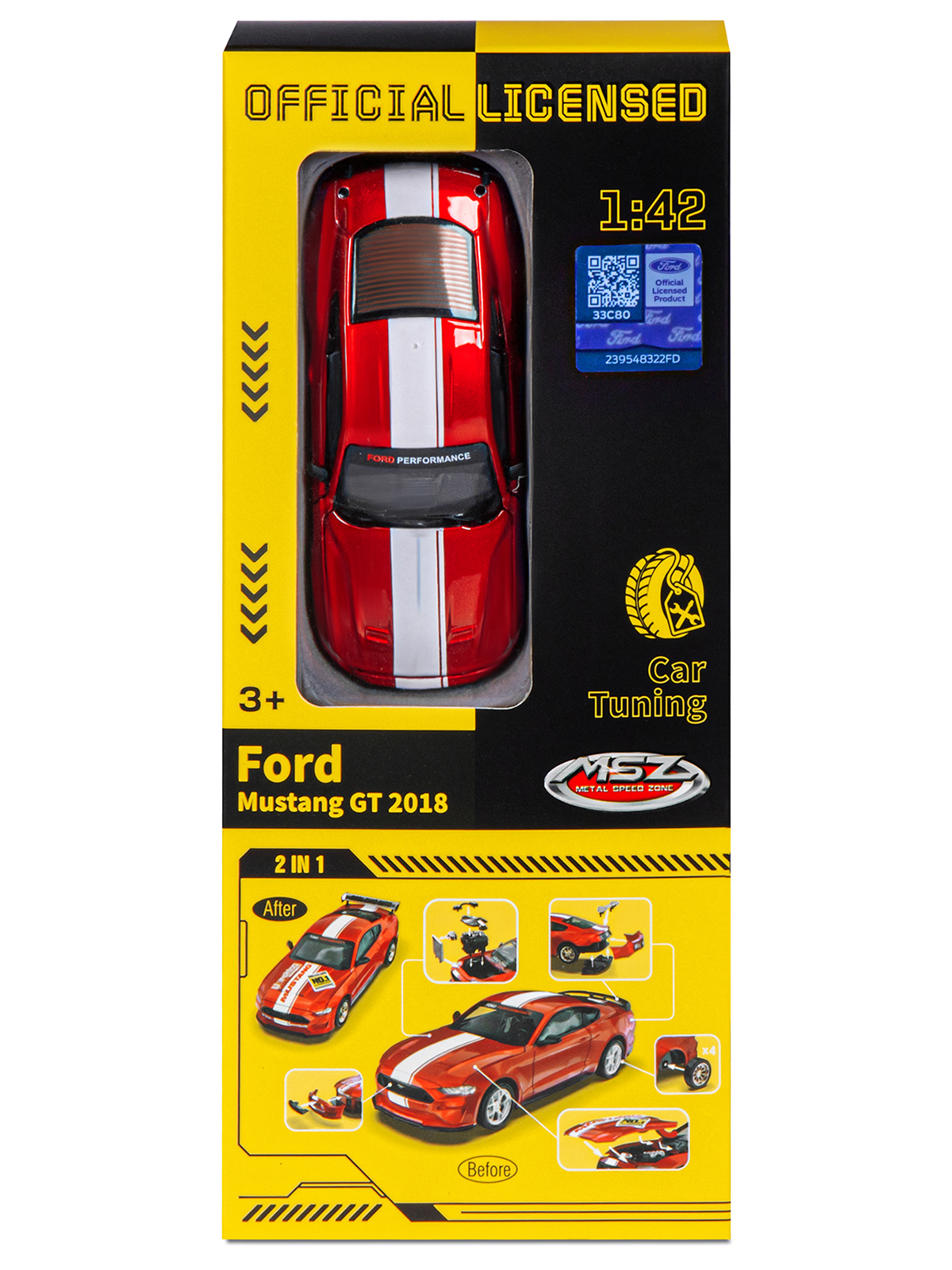 Автомобиль ДЖАМБО Ford 1:42 инерционный JB1251641 - фото 20