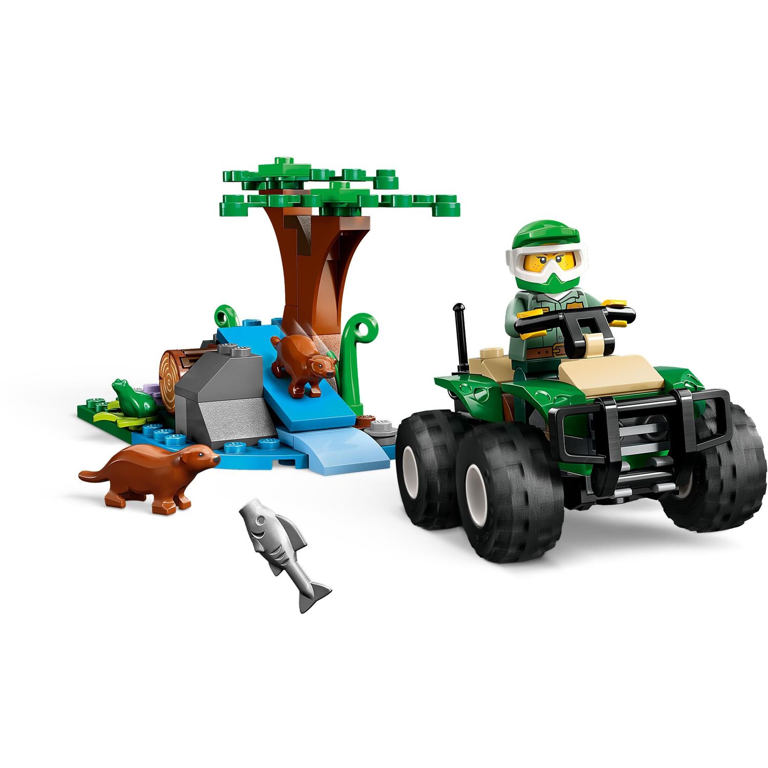 Конструктор LEGO City ATV and Otter Habitat 60394 - фото 4