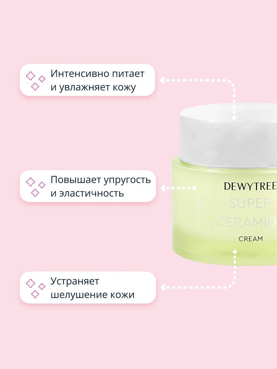 Крем для лица DEWYTREE Super ceramide с керамидами и экстрактом нони для сияния и укрепления кожи 50 мл - фото 3